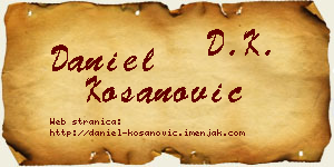 Daniel Kosanović vizit kartica